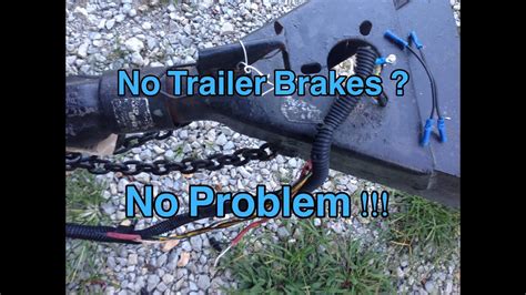Blown brake line. . Power to trailer brakes but not working